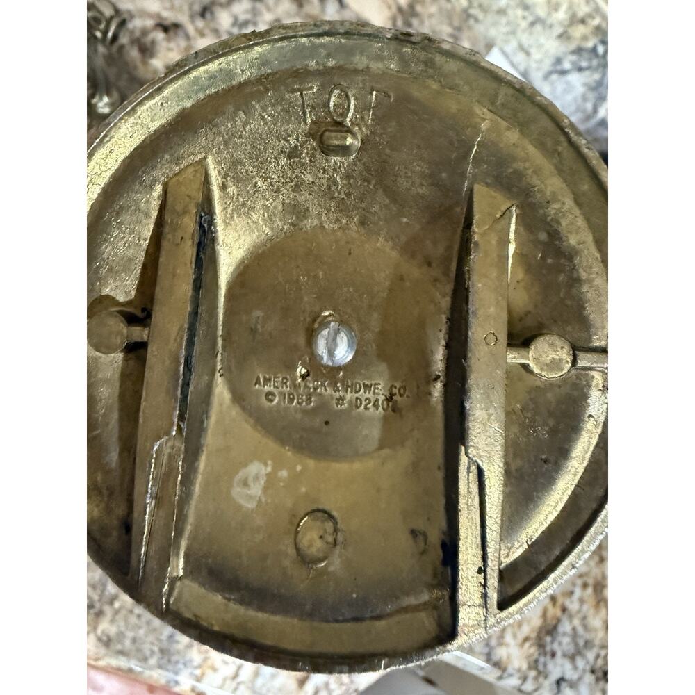 Vtg 1968 Amerock Carriage House Bathroom Set Antique Brass Towel Ring Robe Hooks - Picture 9 of 16